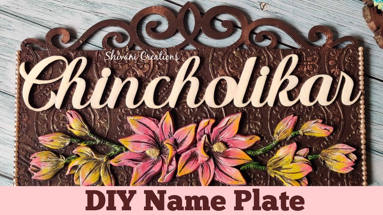 DIY Nameplate Clay Mural Nameplate YouTube Maxresdefault