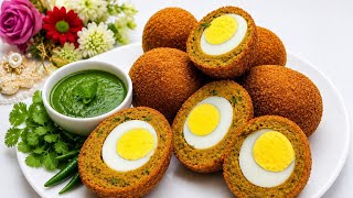 Ultimate Mutton Nargasi Kofta Kabab Recipe | Crispy Outside, Soft & Juicy Inside | Restaurant Style screenshot 3