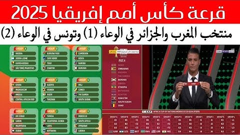 عاجل جدااا 👈 قرعة كأس أمم إفريقيا بالمغرب 2025 🔥 المنتخب المغربي في الوعاء الأول إلى جانب ...