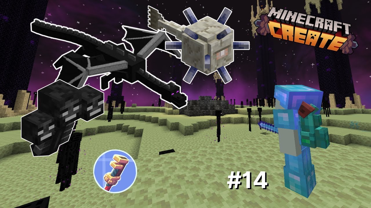 I used the CREATE MOD to defeat EVERY BOSS in Minecraft - YouTube