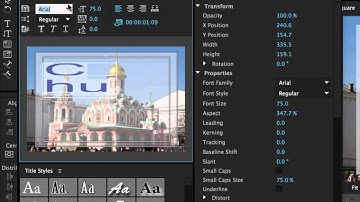 Creating a Video Title: Adding Text to the Rectangle Overlay in Adobe Premiere CC 2015
