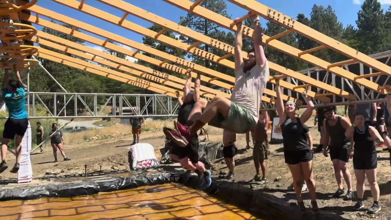 First ever #toughmudder at #bigbear think I did good, any advice for the monkey bars ? 