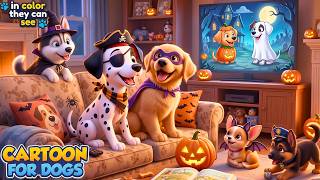 24H Dog TV ❤️🐶 Peaceful Cartoon & Relaxing Music to Calm Separation Anxiety 🎃 Halloween Special