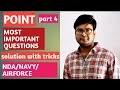 POINT PART : 4 | POINT MATHS NDA | POINT IMPORTANTCONCEPT MATHS | THE POINT FOR NDA