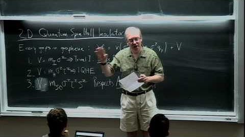 Topological insulators IV -- C.Kane