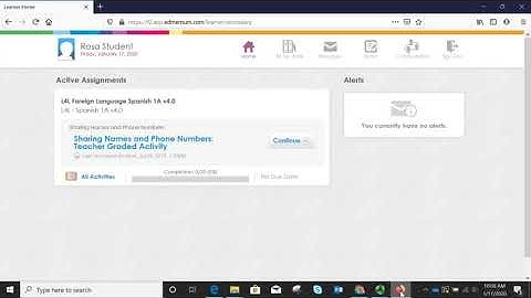 Student- Accessing a Course (Edmentum)