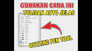 Tutorial belajar corel draw x5 pemula #Part 8 - Outline Pen Tool