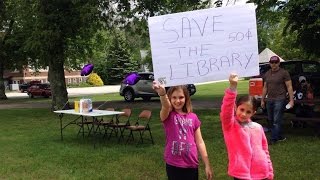 9-Year-Old Girl Sets Up Lemonade Stand to Save Town Library