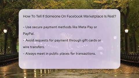 How To Tell If Someone On Facebook Marketplace Is Real? - Everyday-Networking