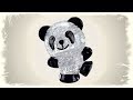 Крутой 3D пазл! СОБИРАЕМ Крутую Светящуюся ПАНДУ! 3D Puzzle building glowing Panda toy!