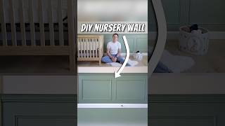 Let’s build the nursery wall! #wainscoting #nurserydesign #diyprojects