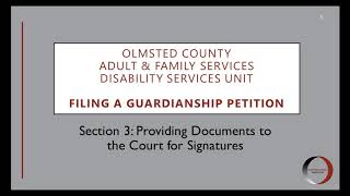 Guardianship: Court Signatures