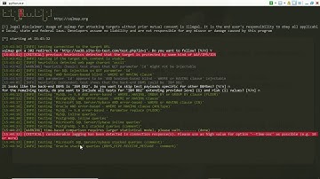 Using SqlMap To Test Websites.
