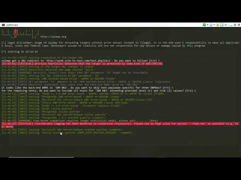 Using SqlMap To Test Websites.