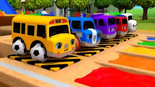 Wheels On The Bus | Green Green Bus Nursery Rhymes & Kids Songs