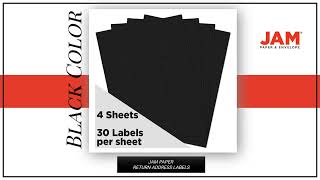 302228592 Return Address Labels - Standard Mailing - 1 x 2 5/8 - Black - 120 Shipping Labels/Pack