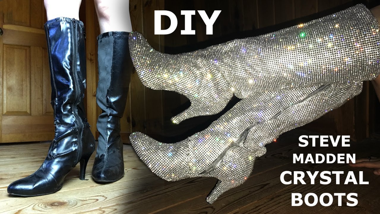 crystal rhinestone boots