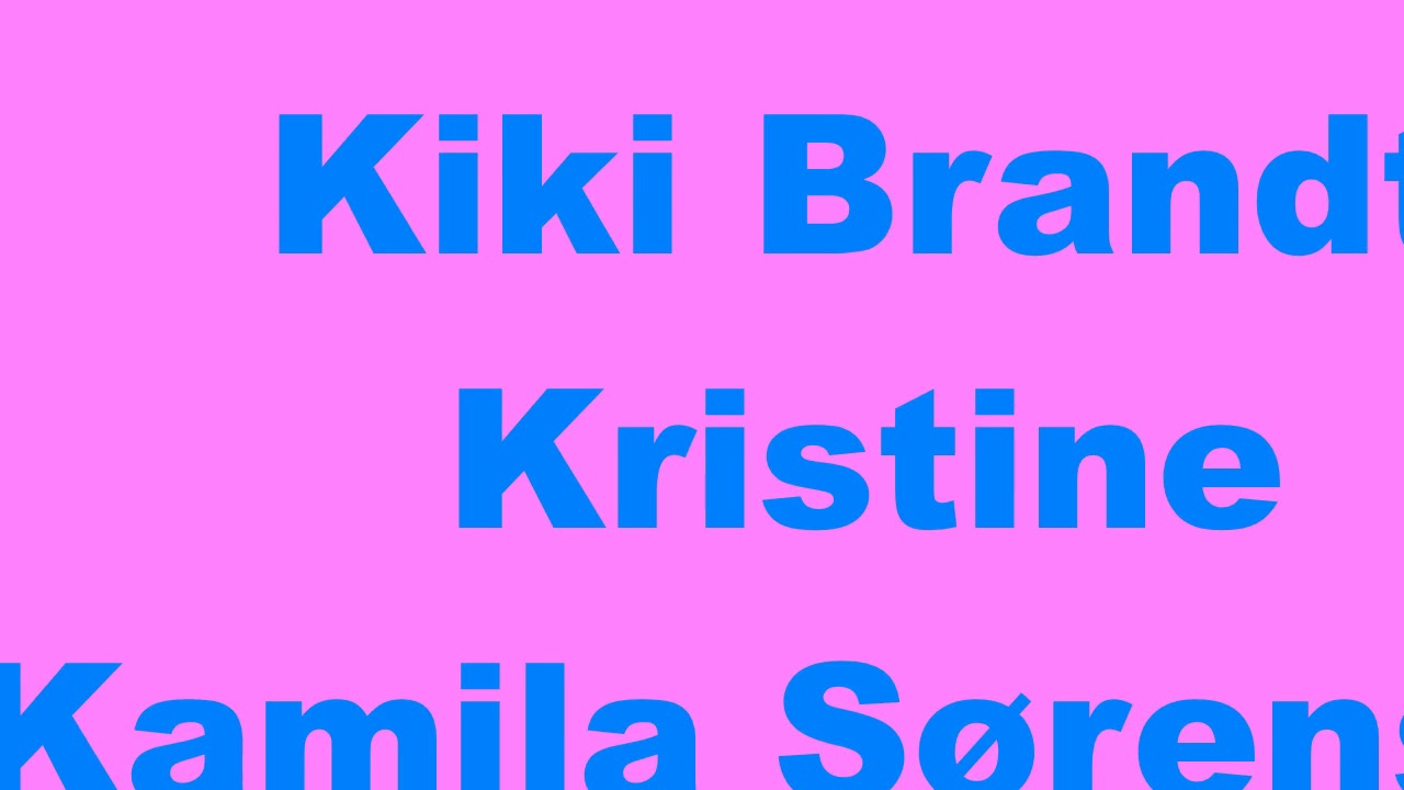 Kiki Brandt-Kristine-Kamilla Sørensen