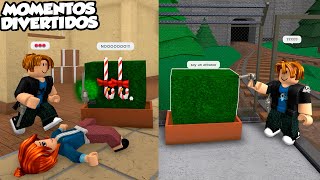 Siendo Mini ARBUSTO en MURDER MISTERY (MOMENTOS DIVERTIDOS) Roblox