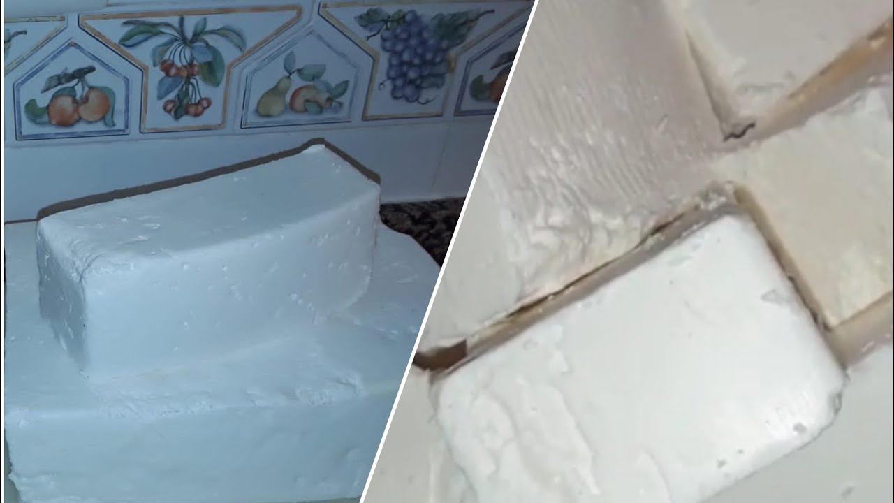 عمل صابون حجرة  بشحمة الخروف بطريقة اسبانية و ناجحة%100👌