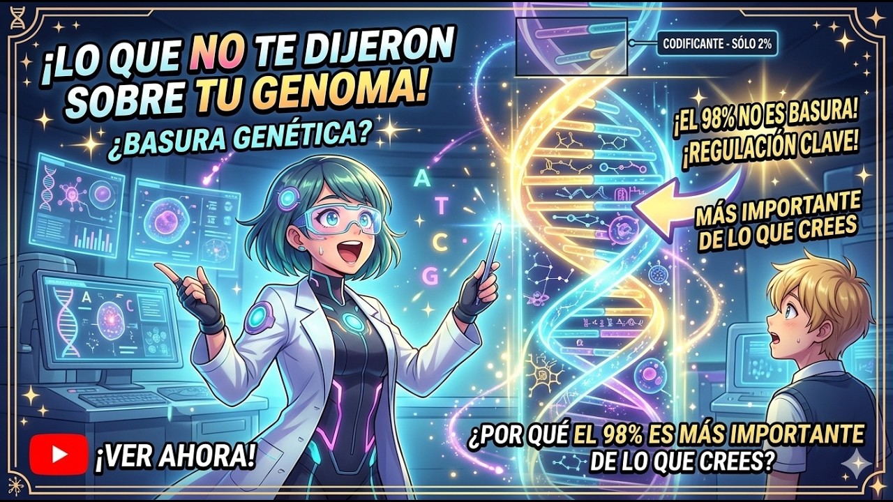 Lo que NO te dijeron sobre tu genoma! Por qué el 98% de tu DNA es más importante de lo que crees
