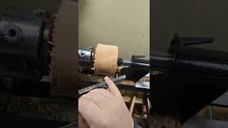 Do not even THINK of doing this with your wood lathe!