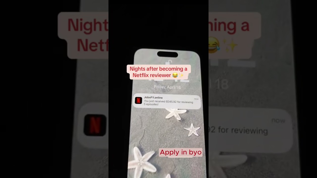 Get paid as a Netflix Reviewer😋🎬