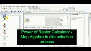 #Raster #Calculator or #Map #Algebra for Site selection  in #ArcGIS screenshot 3
