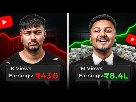 How Much Money YouTube Pays? | 1K vs 1M Views (Real Proof!)