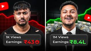 How Much Money YouTube Pays? | 1K vs 1M Views (Real Proof!)
