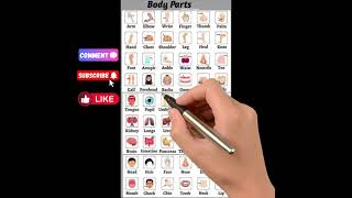 Lets Learn Body Parts In English Body Parts Ingilizcede Insan Vücudundaki Parçaları Öğrenelim Resimi