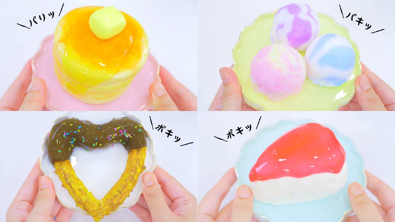 色んなパキパキ音がするデザート(スライム)作ってみた