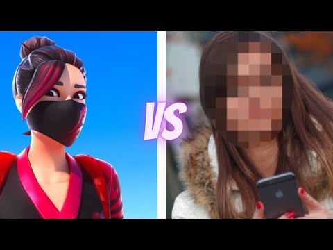 I have 1VS1 the BEST GIRL in FORTNITE! 😳 (her level shocked me)