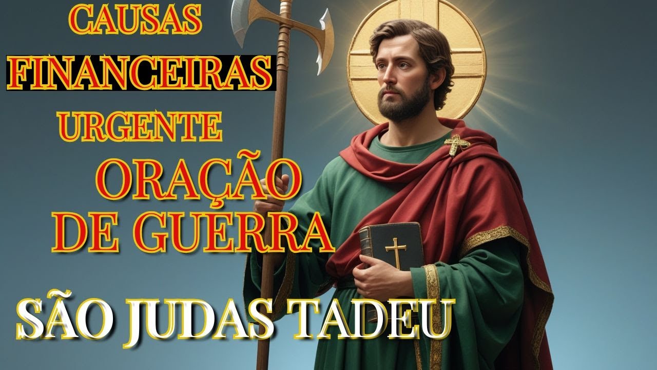 ORAÇÃO FORTE A SÃO JUDAS TADEU PARA CAUSAS FINANCEIRAS URGENTES