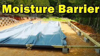 Shop Moisture Barrier 6mil plastic [Stop Ground Moisture from getting to your shed]