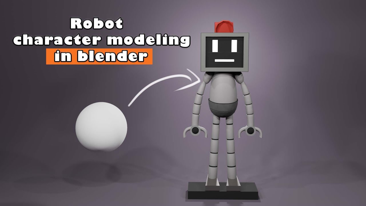 Creating a Robot Character in Blender: Beginner's Tutorial - YouTube