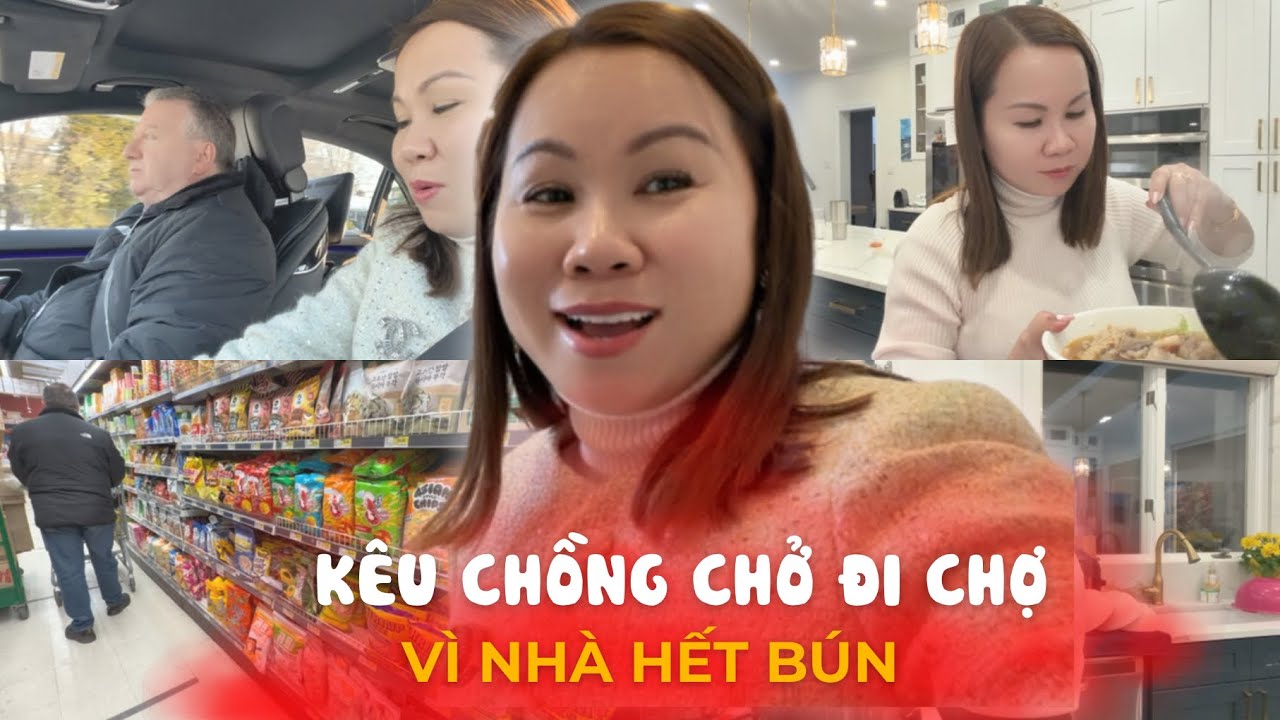 Chồng Mỹ Bị Vợ Hành, Phải Đưa Vợ Đi Mua Bún Ăn Bún Riêu Vì Nhà Hết Sạch | Đến Mỹ Cùng Mai