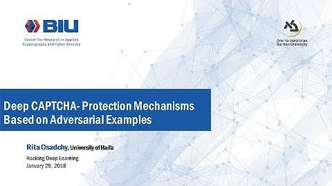Hacking Deep Learning: DeepCAPTCHA- Protection Mechanisms Based on Adversarial Example