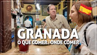 ✅ Comida em GRANADA: pratos típicos, tapas grátis e nossos bares prediletos 🇪🇸 #348