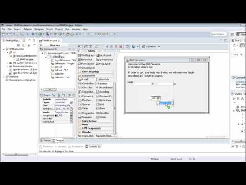 Build A Java Gui Bmi Calculator Part 1 Youtube