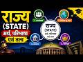 राज्य (State) | अर्थ, परिभाषा एवं तत्व | Political Science Notes in Hindi | Exam | Class-11 |
