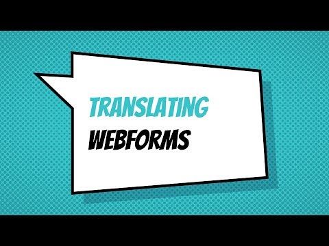 Translating webforms