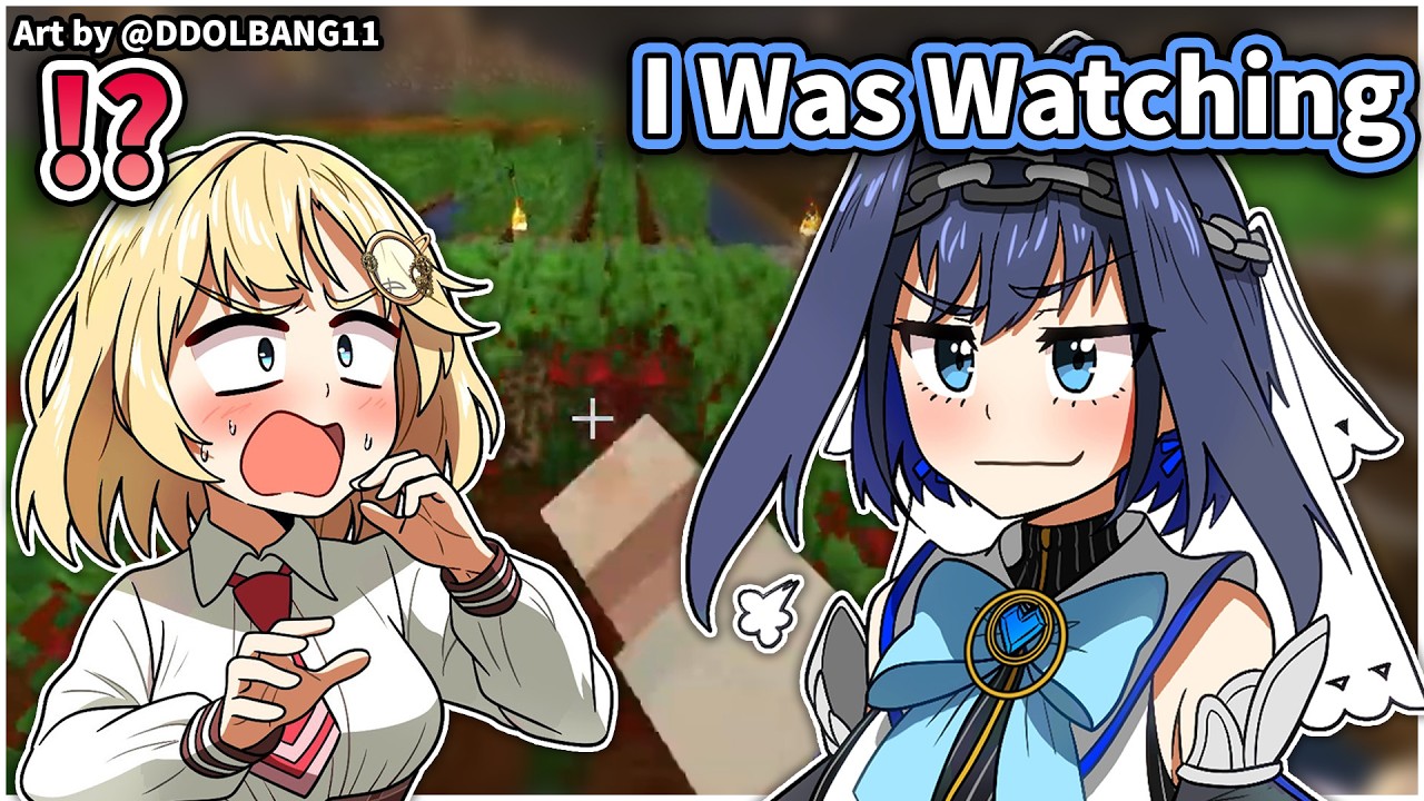 Kronii Finds Out Ame Fell to Her Minecraft Tower