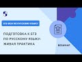 Подготовка к ЕГЭ по русскому языку: живая практика