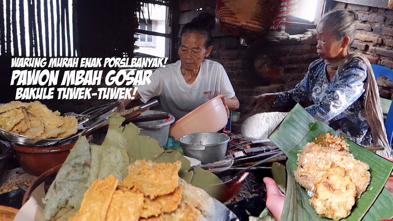 Sarapan Nasi Pecel langsung di Pawon Kayu Warung Mbah Gosar!