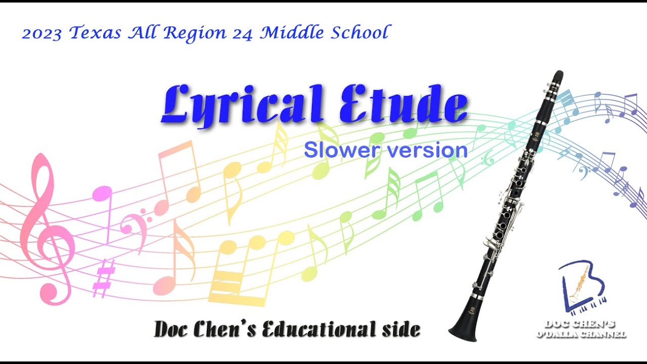 2023 Texas Region 24 Middle School Audition Music, Lyrical, slower version