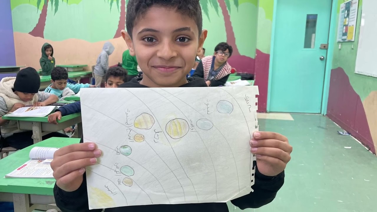 مشاريع الطلاب في مادة العلوم بمدرسة النهضة الابتدائية بالحرس الوطني لعام 1444 هجري