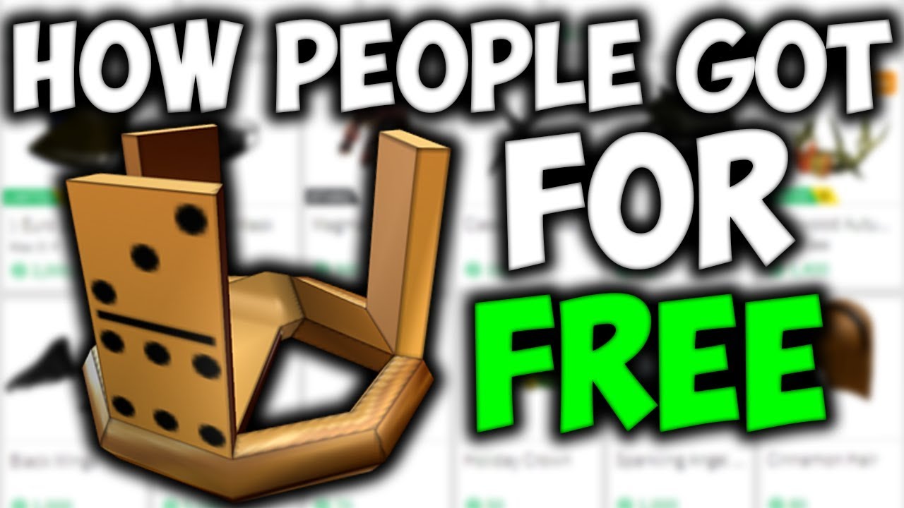 How People Got The Domino Crown For Free Youtube - i got a roblox domino crown for free