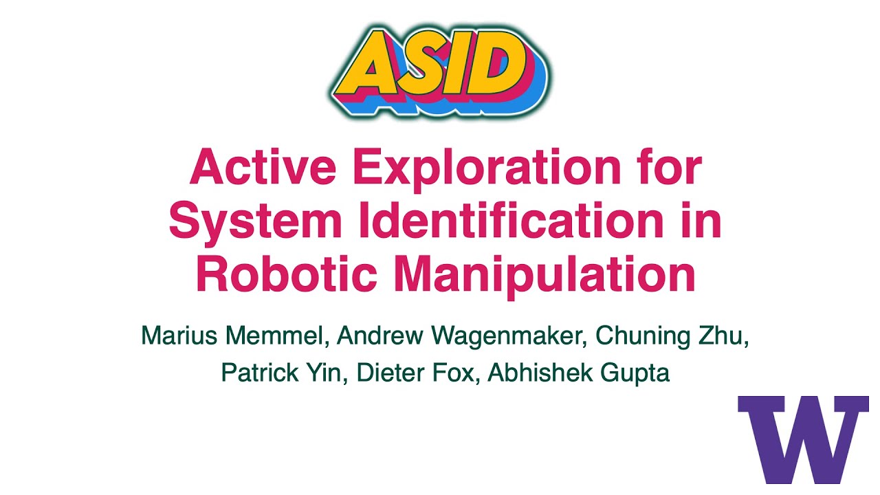 ASID: Active Exploration for System Identification in Robotic Manipulation