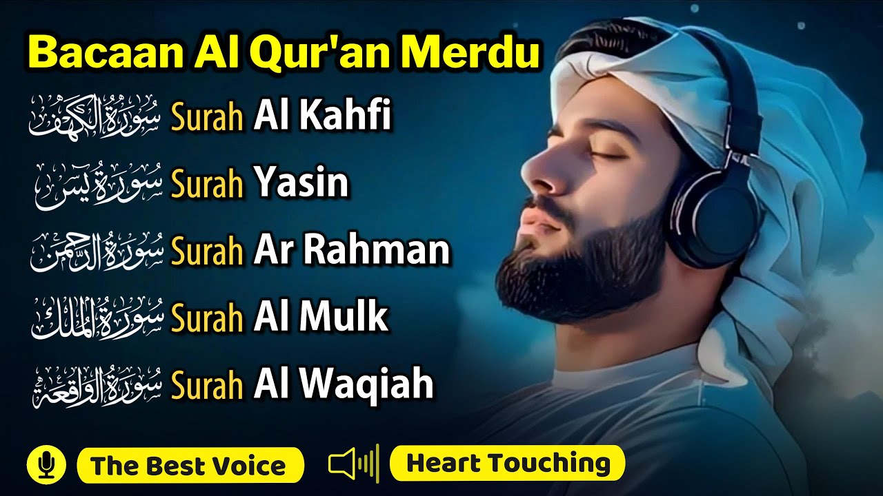 Bacaan Surat Pengantar Tidur Al Mulk, Ar Rahman | Penenang Hati dan Pikiran Cemas | Ayat Cepat Tidur